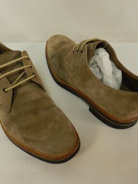 Gravati Suede Vintage Derby lace up oxfords shoes brown blue Men Size Sz 7.5
